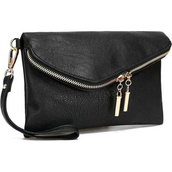 Envelope Clutch Purses for Women Wristlet Evening Clutch with Chain - Picture 1 of 7